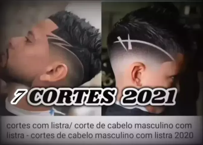 cortes de cabelo masculino com listra 2021 - corte de cabelo