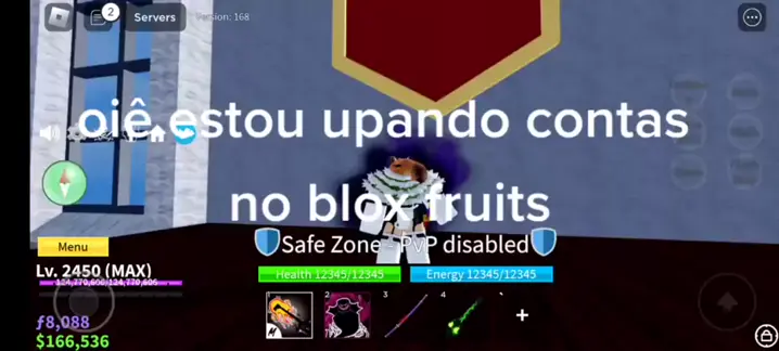 conta de Blox Fruits 100% de GRAÇA NO PRECINHO 𝗡𝗢 ROBLOX