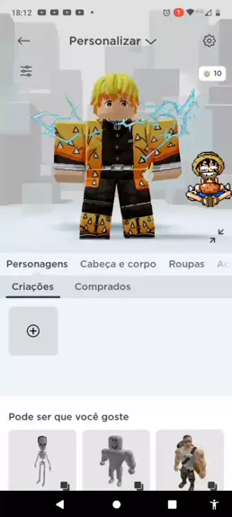 COMO FAZER a SKIN do LUFFY BASE e GEAR 5 no ROBLOX!! #Luffy #onepiece