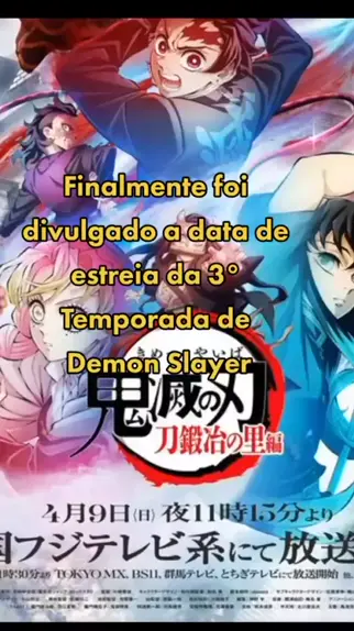 DEMON SLAYER 4 TEMPORADA DATA DE LANÇAMENTO!! - Demon Slayer 4