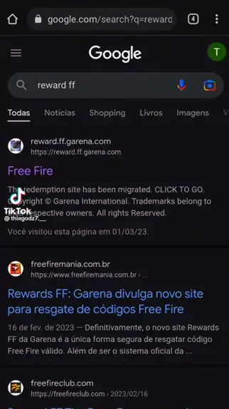 Rewards FF: Garena divulga novo site para resgate de códigos Free Fire
