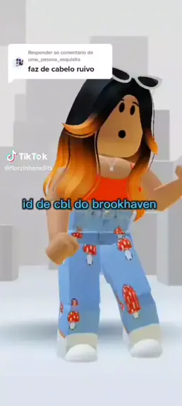 id de cabelo ruivo brookhaven roblox