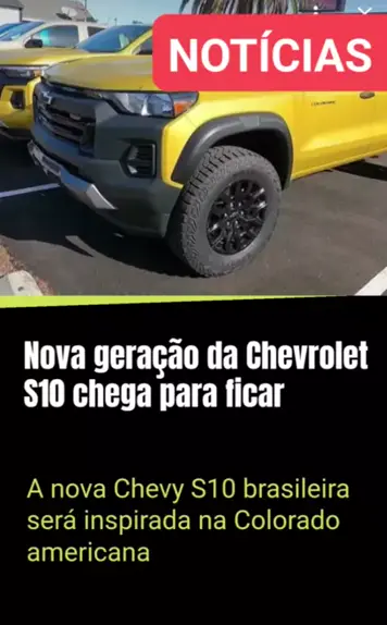 Nova Chevrolet S10 deve chegar em 2024 inspirada em modelo americano