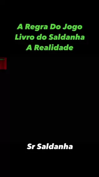 ebook a regra do jogo senhor saldanha