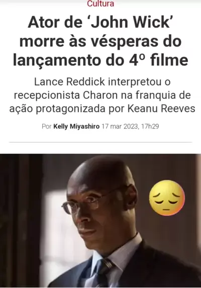 MORRE O ATOR LANCE REDDICK DE SERIES FAMOSAS 