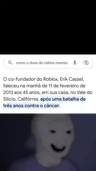 O DONO DO ROBLOX ''SE FOI?''..😢💔 