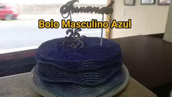 bolo masculino azul marinho