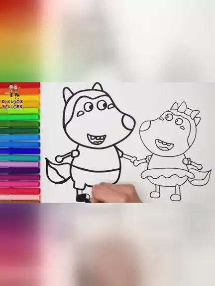 Dibuja Y Colorea Un PASTEL De Arco Iris 🎂🌈Y Un CUPCAKE 🧁+ Muchas  BRILLANTINAS 🌟 Dibujos Para Niños 