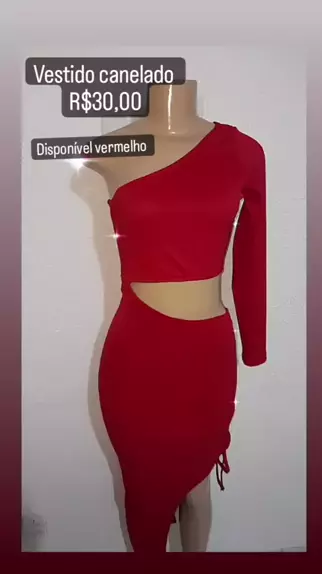 vestido canelado midi de alcinha vermelho