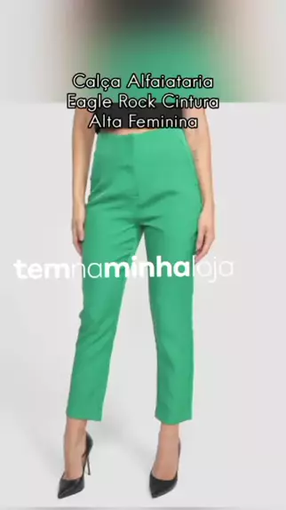 Pantalona calça alfaiataria elegante e fina Roupa Feminina