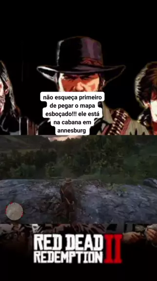 RED DEAD REDEMPTION 2 - MAPA TESOURO ESBOÇADO