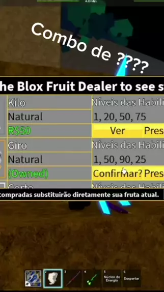 combo de relampago no blox fruit