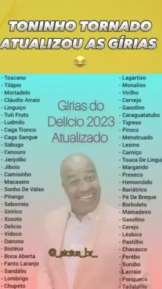 gírias do delicio 2023