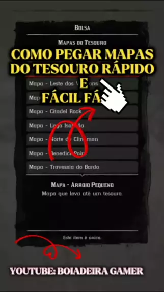 RED DEAD REDEMPTION 2 - MAPA TESOURO ESBOÇADO