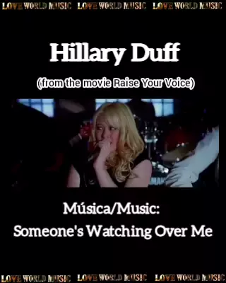 Hilary Duff Someone s Watching Over Me live performance Discover