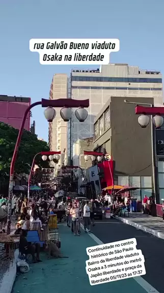 Viaduto Cidade de Osaka a noite no bairro Japão Liberdade, São