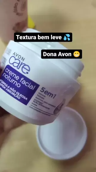 creme facial noturno avon care