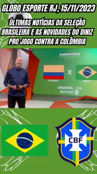 Colômbia x Brasil ao vivo: acompanhe o jogo pelas Eliminatórias