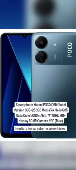 New products】POCO C65 Global Version 6GB 128GB/8GB 256GB 6.74 90Hz Display  50MP Triple Camera 5000mAh NFC