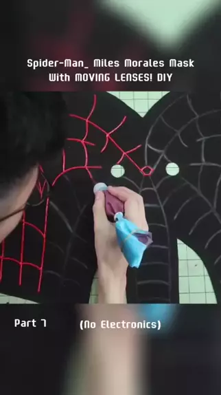 Spider-Man: Miles Morales Mask With MOVING LENSES! DIY (No