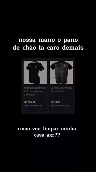 Camiseta Corinthians Scrawl Preta