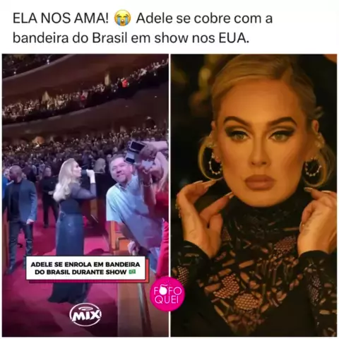 Adele se enrola em bandeira do Brasil durante show; VEJA VÍDEO - Terra  Brasil Notícias