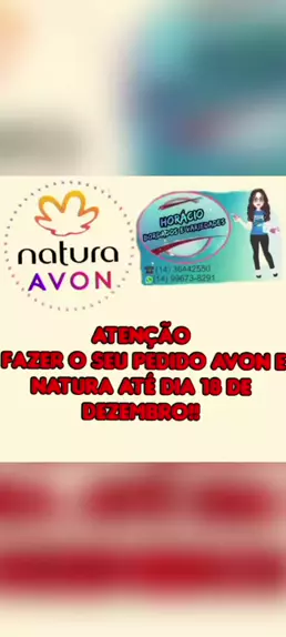 pedido avon e natura