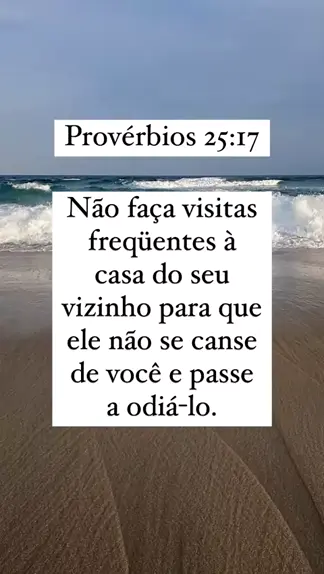 Provérbios 25:17 - Bíblia