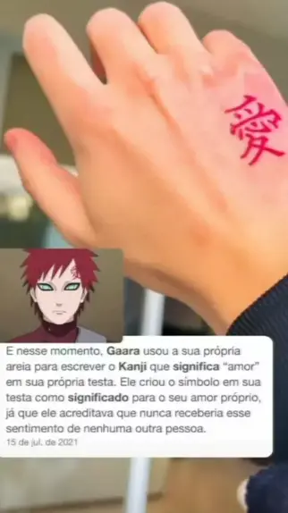 Conheça o verdadeiro significado por trás do símbolo na testa de Gaara em  Naruto - Critical Hits