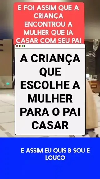 a crianca que conheceu a mulher que ia casar com s ...| Kwai