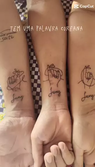 Rafa Tattoo Art - Existe uma palavra coreana chamada jung. É a conexão  entre duas pessoas que não pode ser cortada, mesmo quando o amor se  transforma em ódio, você terá carinho