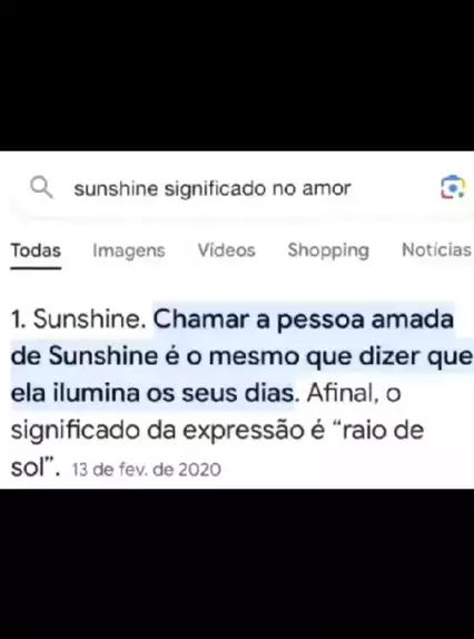 O que é sunshine?