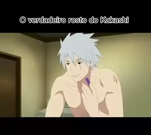 Em que episódio o rosto do kakashi aparece