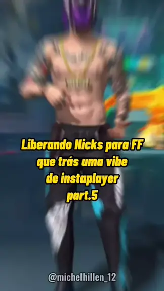 Nicks masculino que traz vibe instaplayer