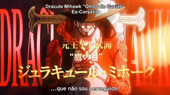 Olhos de Gavião 👁️  Dracule Mihawk (One Piece) - Lucky 