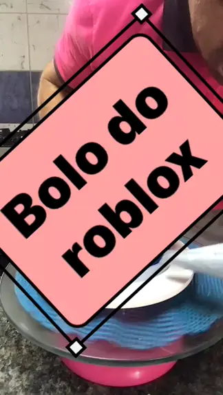 Bolo Roblox Rosa #bolo #doce #kwai