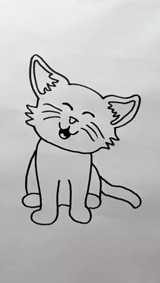 Aprenda a desenhar um gatinho fácil #drawing #viral #fyp