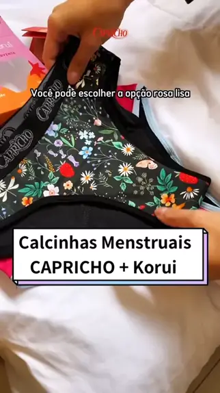 Calcinha Absorvente Capricho + Korui - Rosa