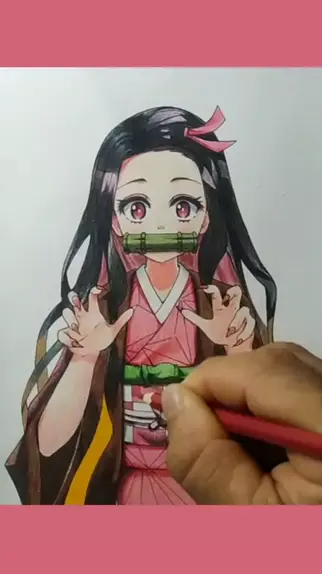 Eu só quero é Desenhar - Desenho simplesmente perfeito da Nezuko