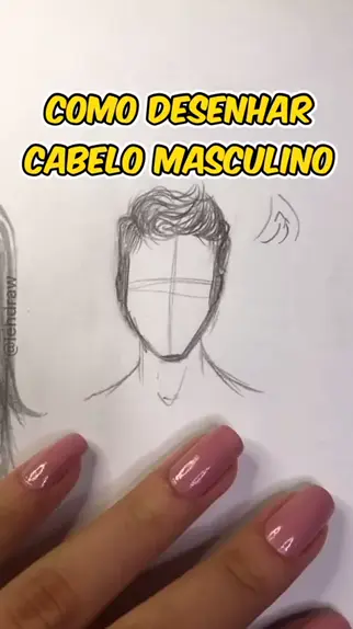Como Desenhar Cabelo Masculino 