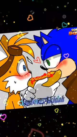 sonic x tails kiss