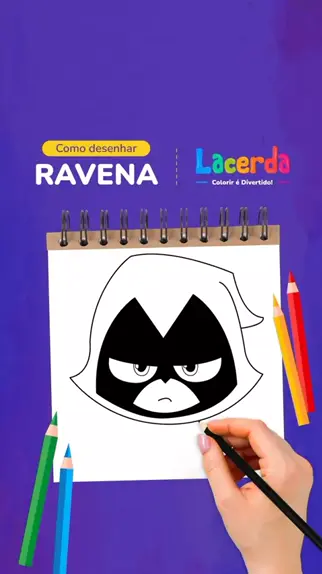 Como desenhar a Ravena de Os Jovens Titãs 