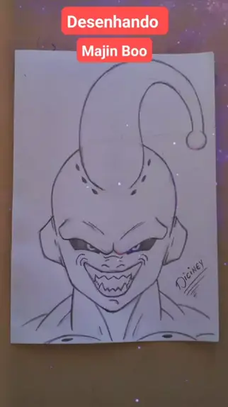 FACIL DE DESENHAR COMO DESENHAR o MAJIN BOO passo a passo 