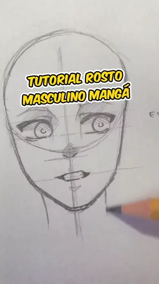 DESENHO- TUTORIAL ROSTO MASCULINO