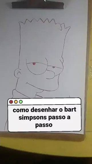 Como desenhar o Bart Simpsons de maneira bem simples e fácil 