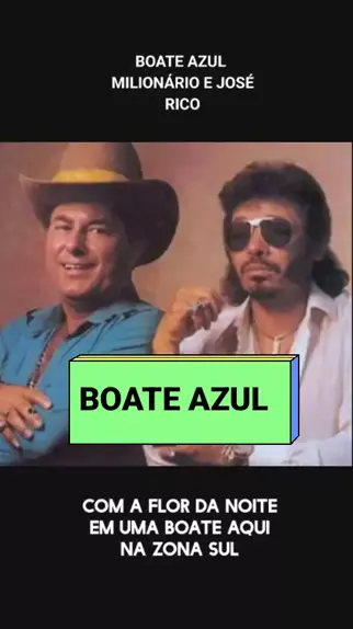 Boate Azul - Milionário e José Rico (CIFRA PARA VIOLÃO) 