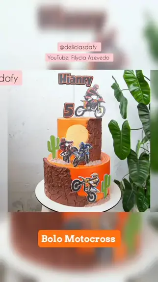 temas de bolo de moto