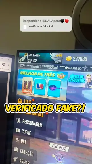 como fazer verificado fake no ff
