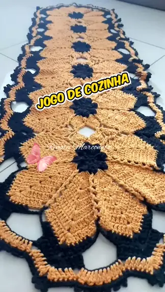 jogo de cozinha crochê 🧶