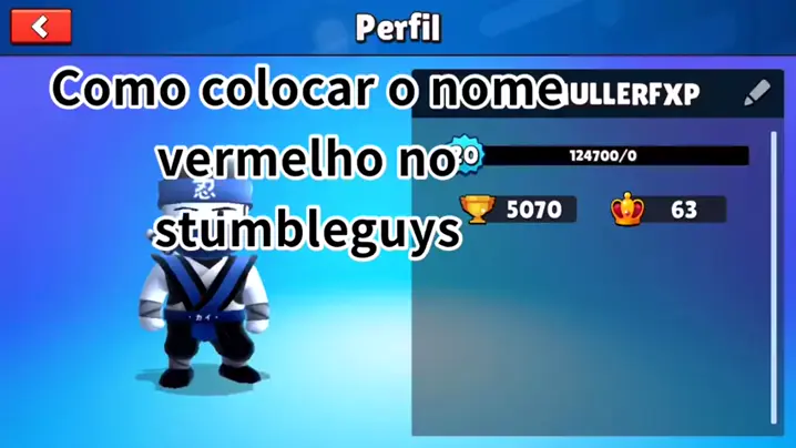 COMO COLOCAR NICK COLORIDO NO STUMBLE GUYS 